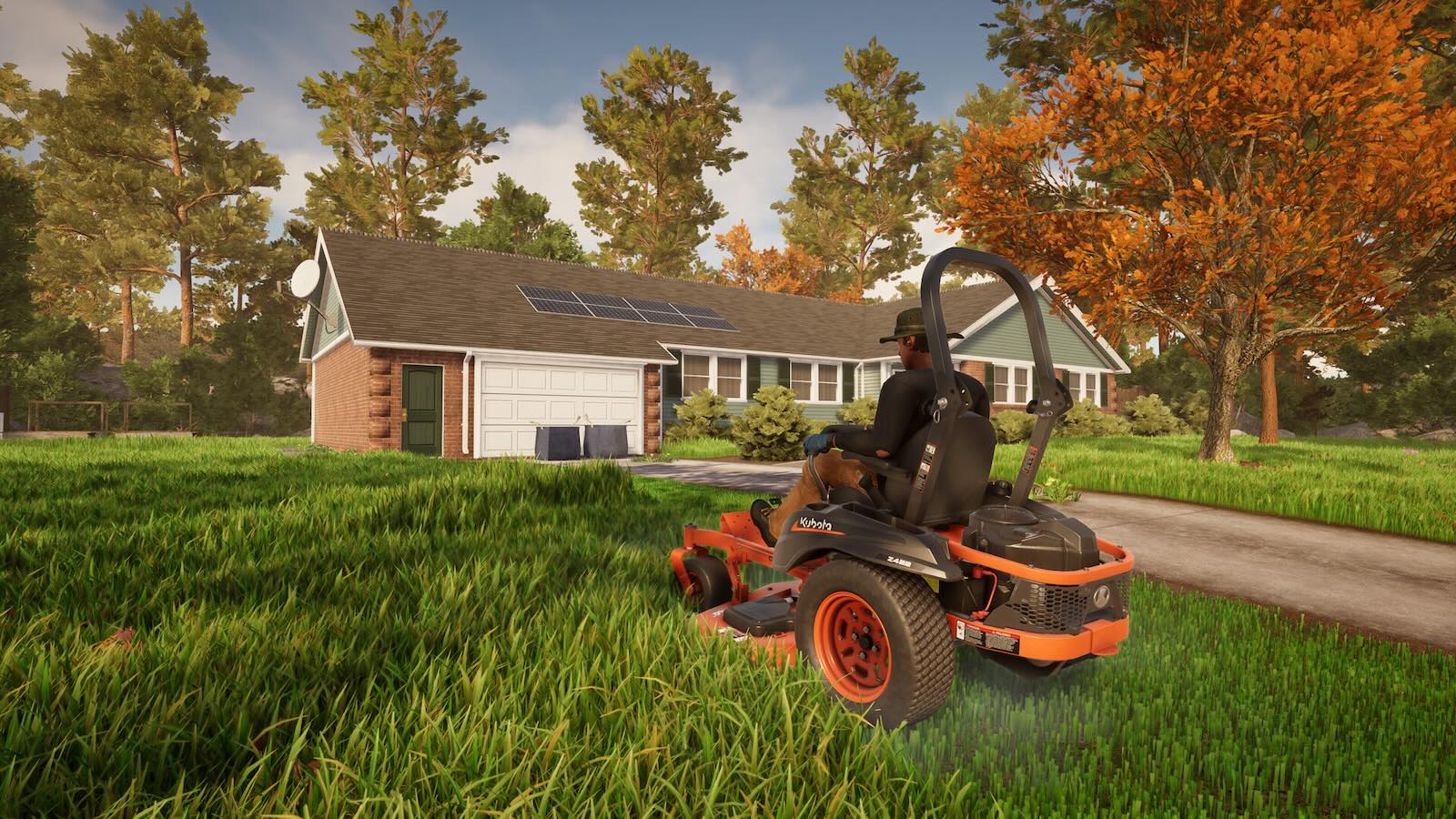 リアル芝刈りシム『Lawn Mowing Simulator 2』では「数万枚の落ち葉」を吹き飛ばせる新システム実装。芝生表現も進化した次世代バーチャル庭仕事ゲーム、9月23日配信へ