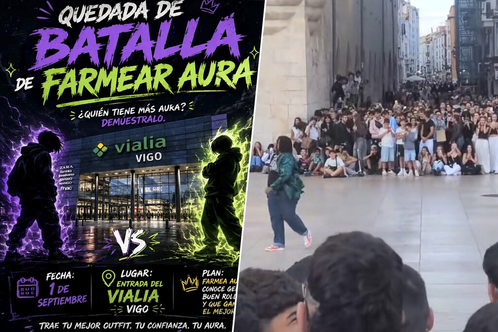 Las batallas de farmear aura en España han pasado de broma a actos reales que convocan a miles de chavales en ciudades como Burgos