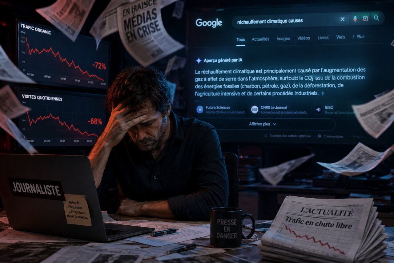 Google vole le trafic des médias avec l’IA : la presse française contre-attaque !