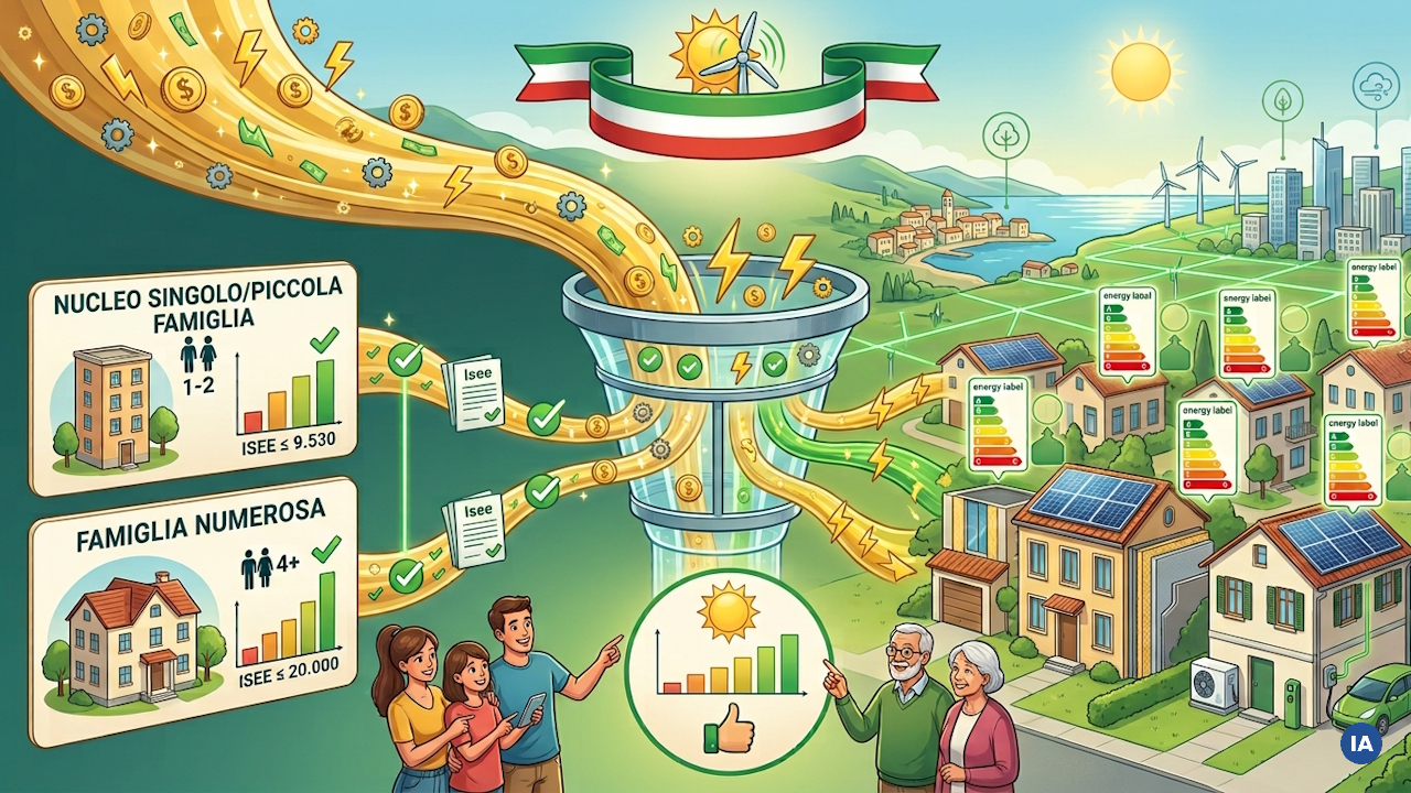 Piano clima, 1,34 miliardi per il bonus energia: ecco i requisiti Isee