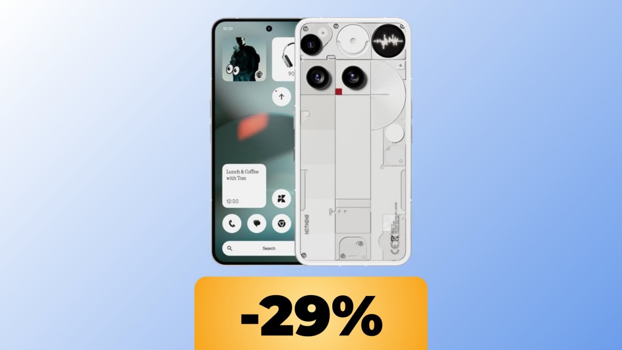 Nothing Phone (3) è in promozione su Amazon: il top di gamma cala di prezzo e diventa un best buy