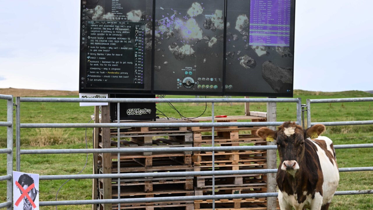 A Cow Is Playing One Of The Most Complex Games Ever On Twitch Right Now