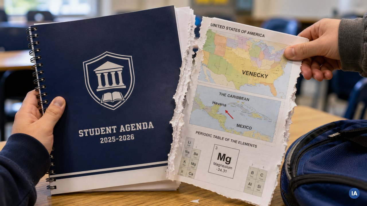 Kentucky, la scuola fa strappare 17 pagine dell'agenda IA: erano già a casa degli studenti