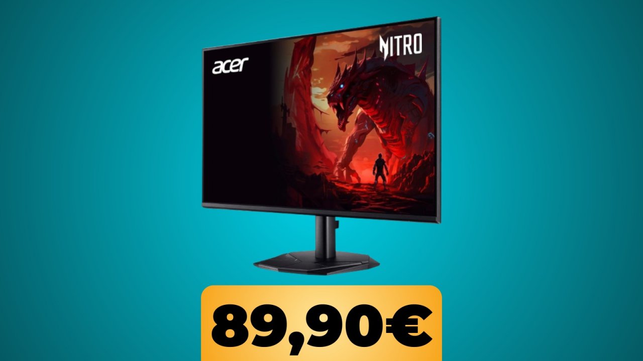Il monitor da gaming Acer Nitro da 24" è in offerta su Amazon: FullHD e refresh rate da 200 Hz