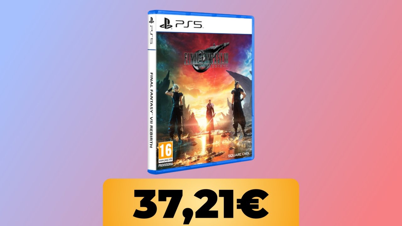Nuovo minimo storico per l'edizione fisica di Final Fantasy VII Rebirth: costa 37,21 €
