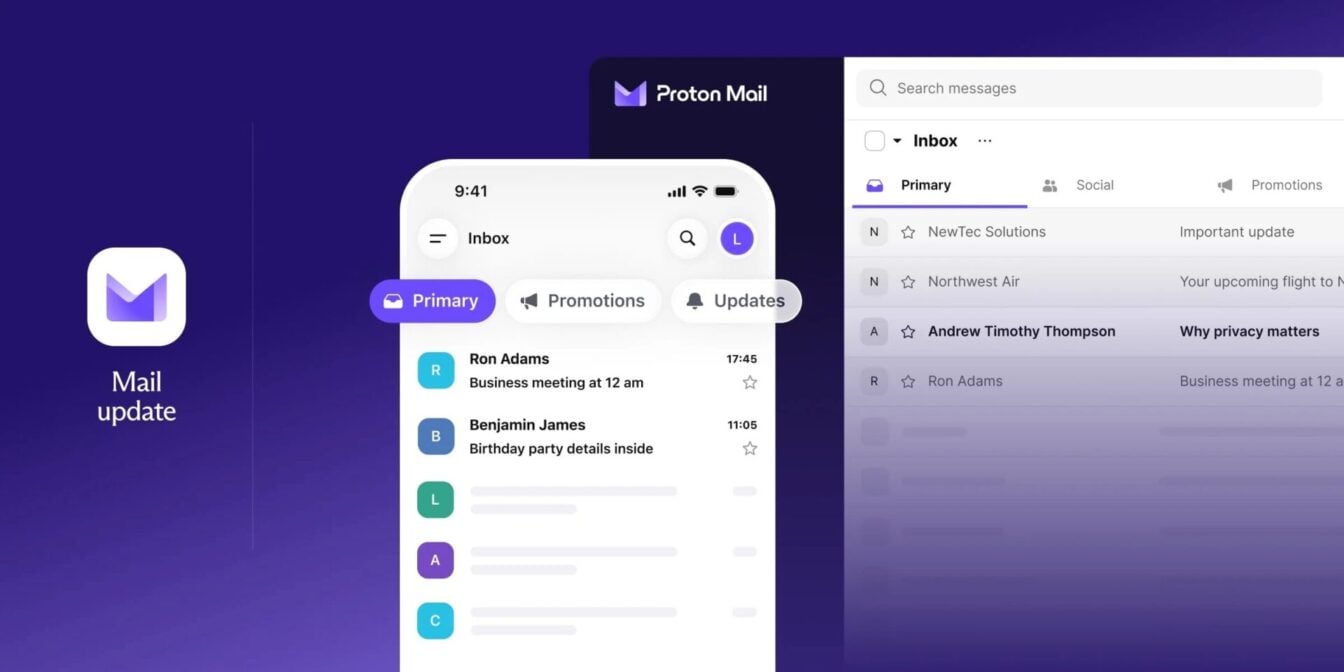 Proton Mail pique à Gmail son tri automatique des e-mails, le chiffrement en plus