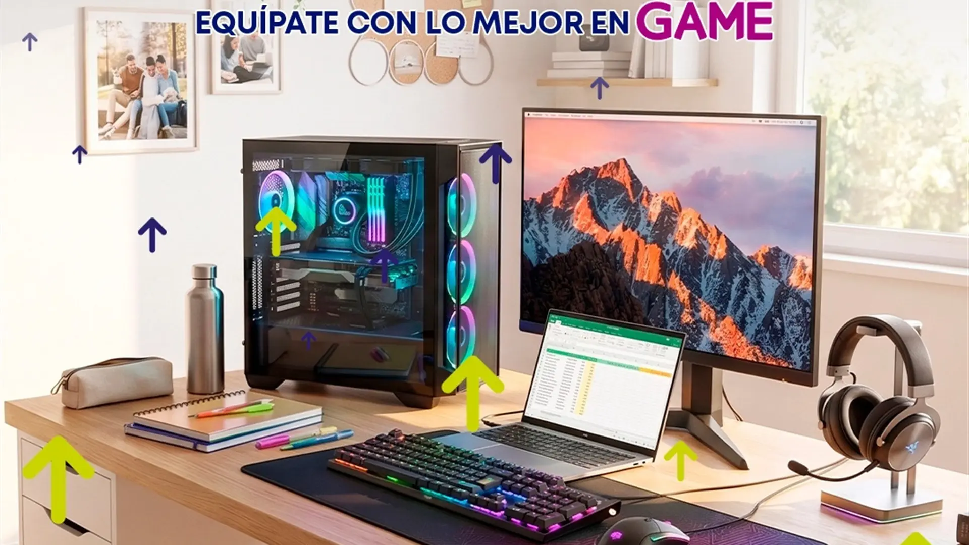 GAME te endulza la vuelta al cole 2026 con los mejores precios en portátiles, monitores, periféricos, sillas gaming y más