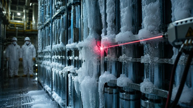 Un laser elimina il ghiaccio nelle centrali nucleari in pochi minuti