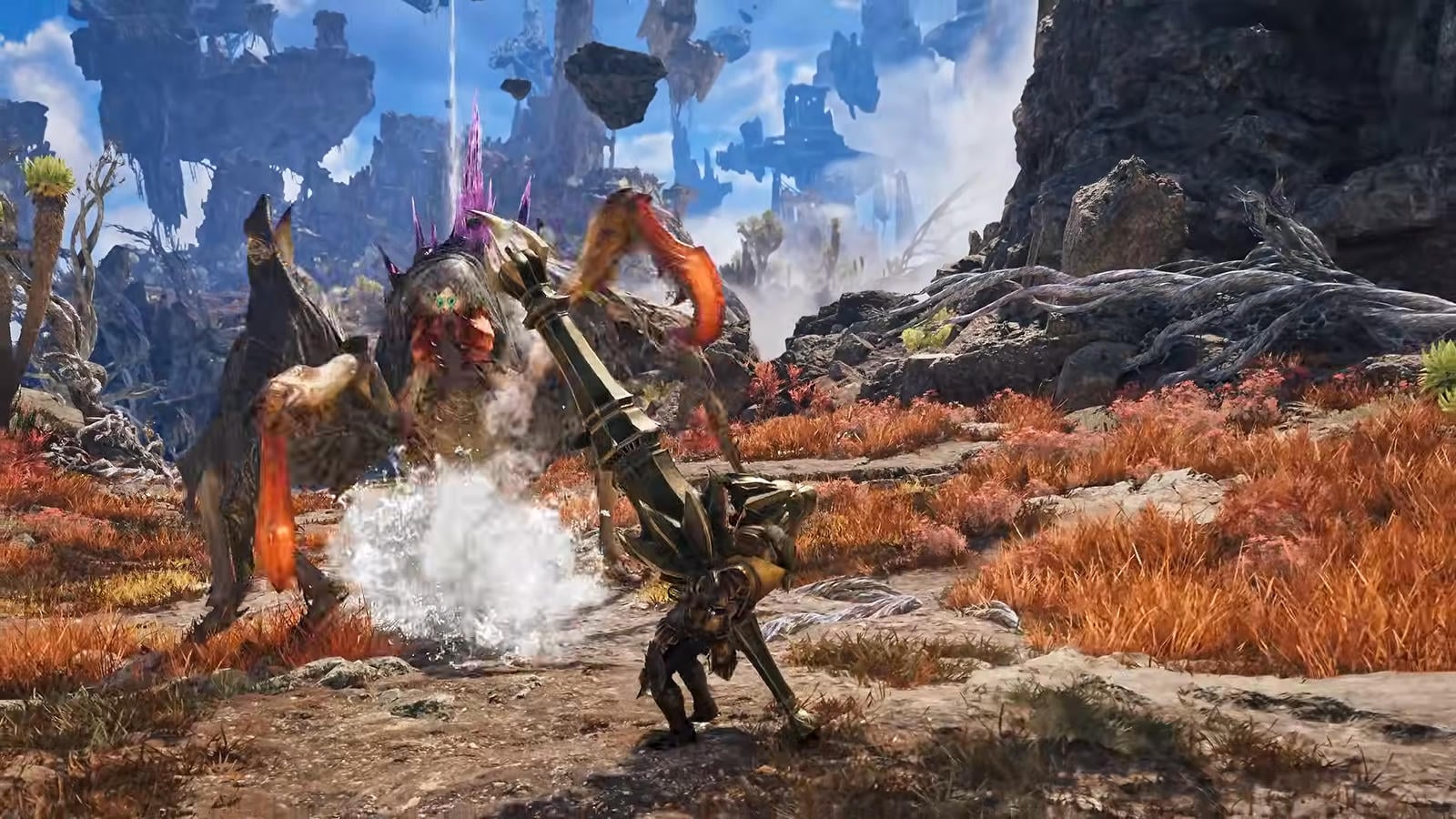 『モンスターハンターワイルズ：アセンダンス』ガンランスに「属性砲」らしき新要素。武器振り回しリロード回避に“零距離で放つ大技”など、機動力すごそう