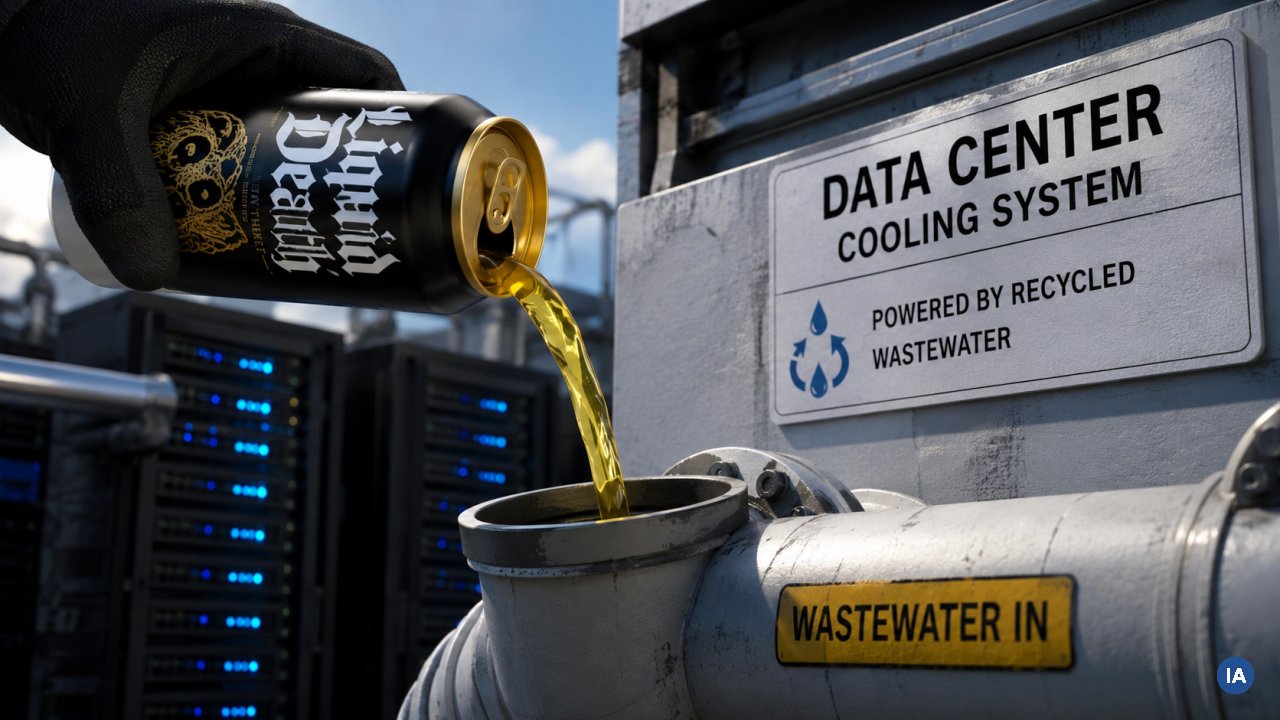 Liquid Death vuole la pipì per raffreddare i data center: il barattolo costa 18 dollari