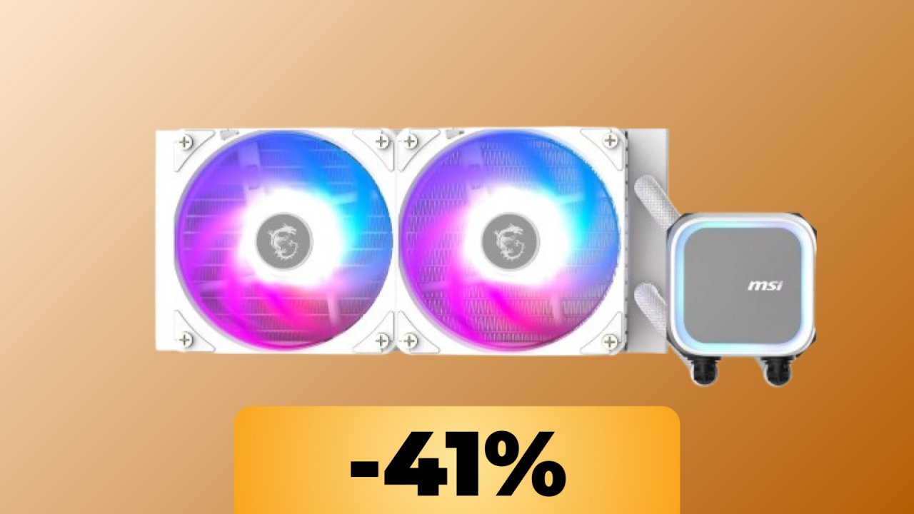 Il dissipatore a liquido MSI con raffreddamento migliorato è in offerta su Amazon al minimo storico