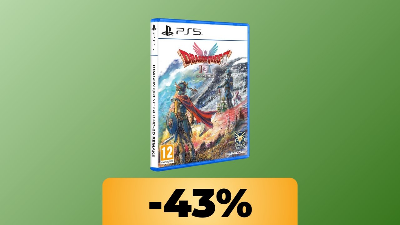 Dragon Quest I & II HD-2D Remake per PlayStation 5 è in offerta su Amazon al suo minimo storico