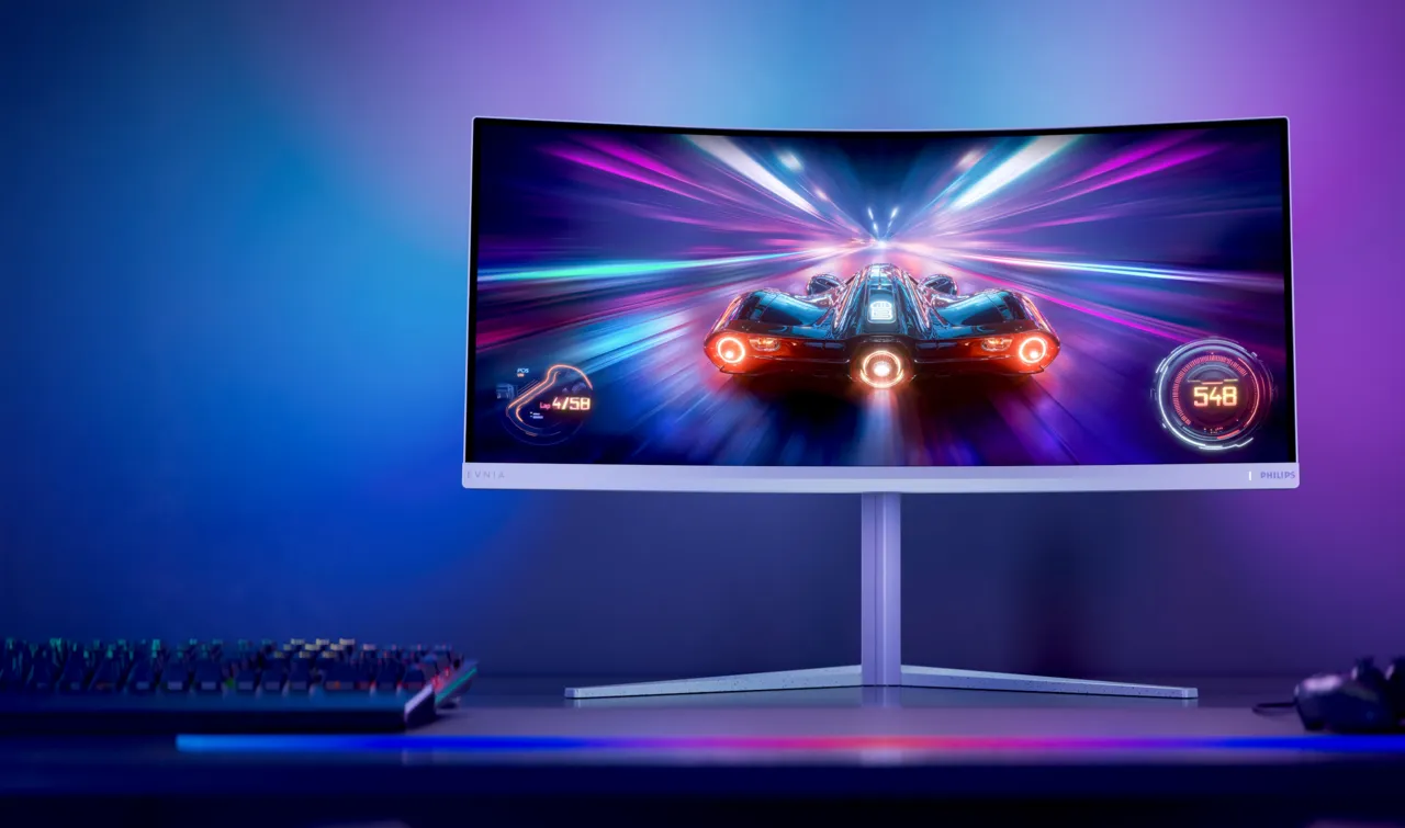 Philips Evnia 34M2C5601QA ultrawide a 200 Hz con Ambiglow AI