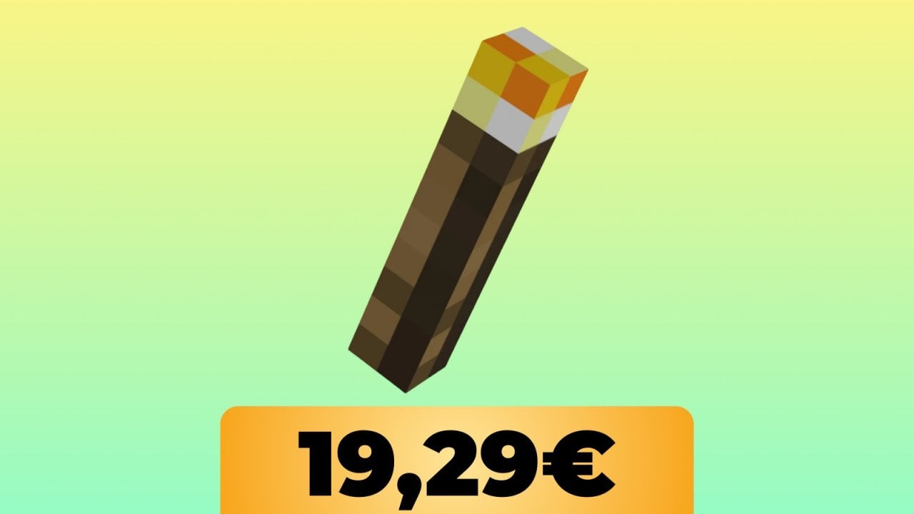 Illumina la tua postazione con la torcia di Minecraft, al minimo storico su Amazon