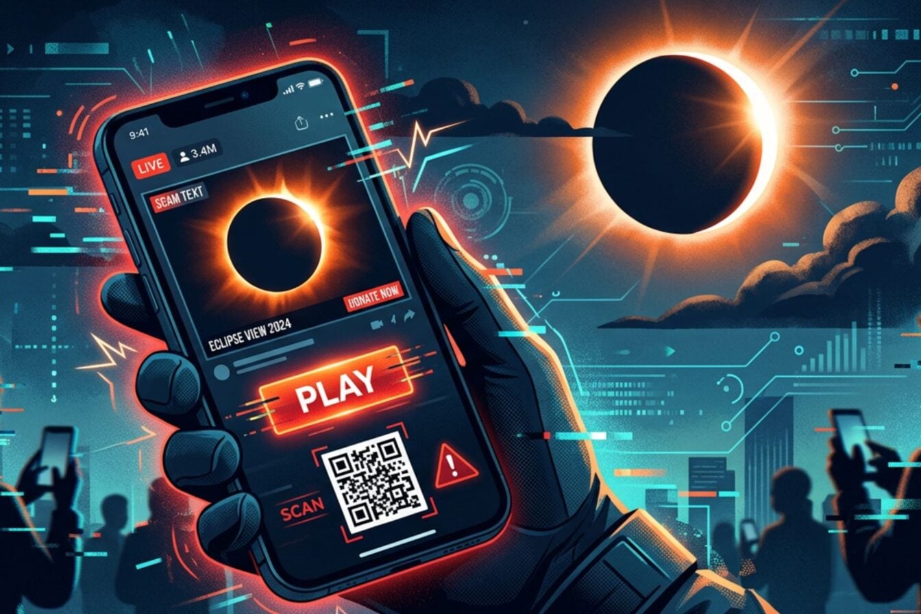 Arnaque à l’éclipse : attention, les pirates vont en profiter pour vous piéger