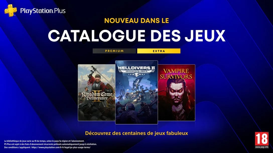 PlayStation Plus Extra/Premium : Voici la liste des jeux en août avec Kingdom Come Deliverance II, Hell is Us et d’autres