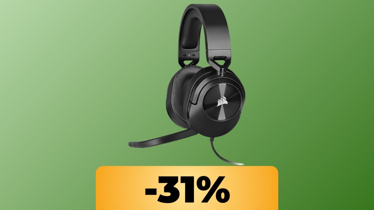 Le cuffie da gaming Corsair HS55 sono in sconto del 31% su Amazon: risparmia su questo headset