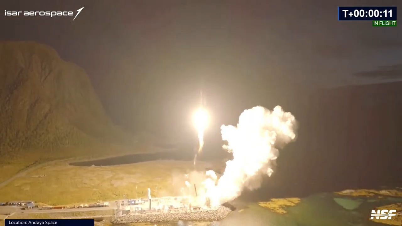 La società europea Isar Aerospace è riuscita a raggiungere l'orbita con il razzo spaziale Spectrum