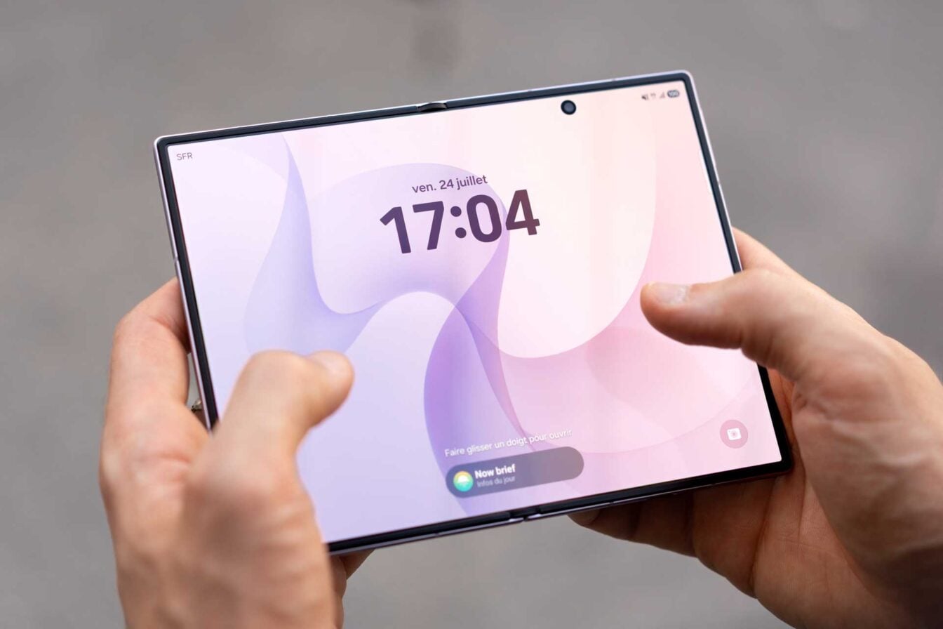 Galaxy Z Fold 8 : voici comment Samsung a (quasiment) fait disparaître la pliure
