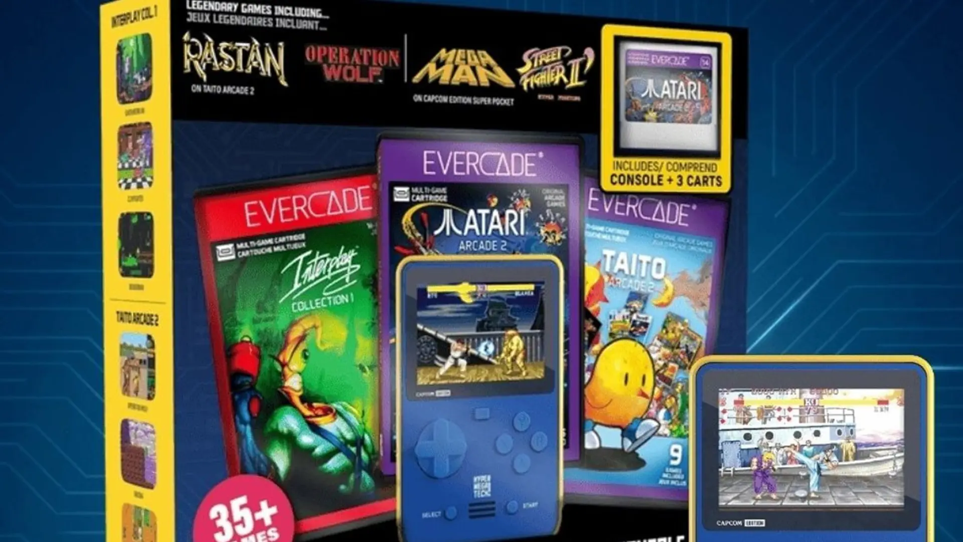 Reserva en GAME el bundle Evercade Super Pocket Capcom con 3 cartuchos y llévate en exclusiva la fiesta del retro