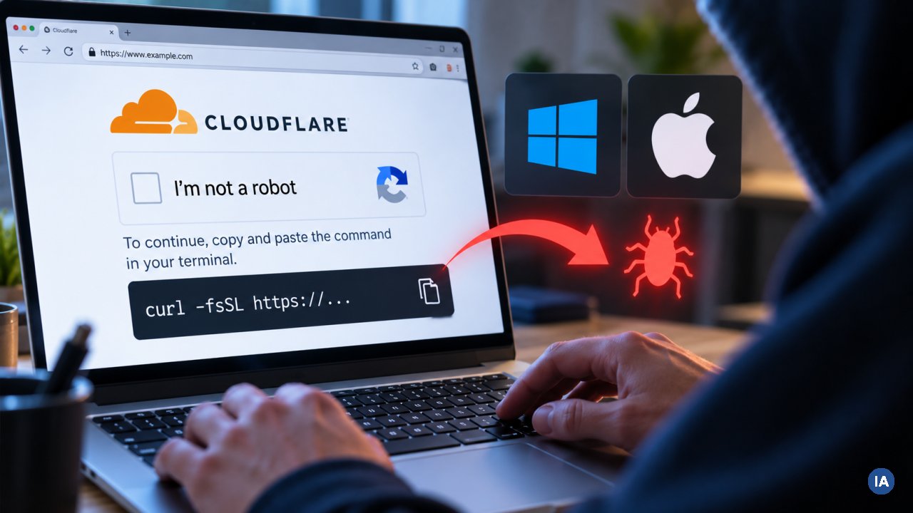ClickFix dilaga: un finto captcha e un comando incollato bastano per compromettere PC e Mac