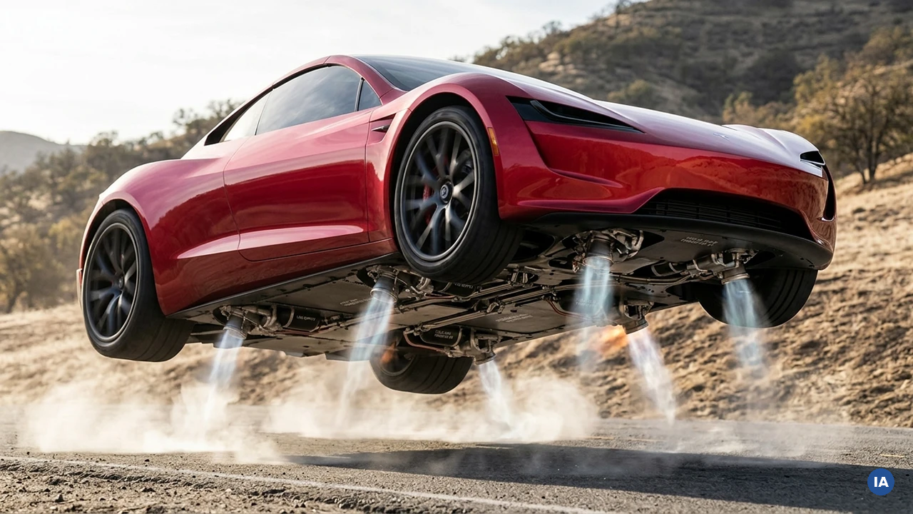 Nuova follia di Musk: presentazione con una Tesla Roadster volante (by SpaceX) invendibile