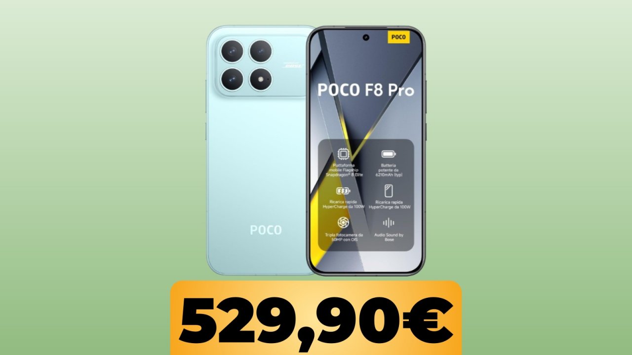 Lo smartphone POCO F8 Pro da 512 GB è al minimo storico su Amazon