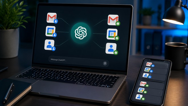 ChatGPT ora collega più account Google nella stessa chat