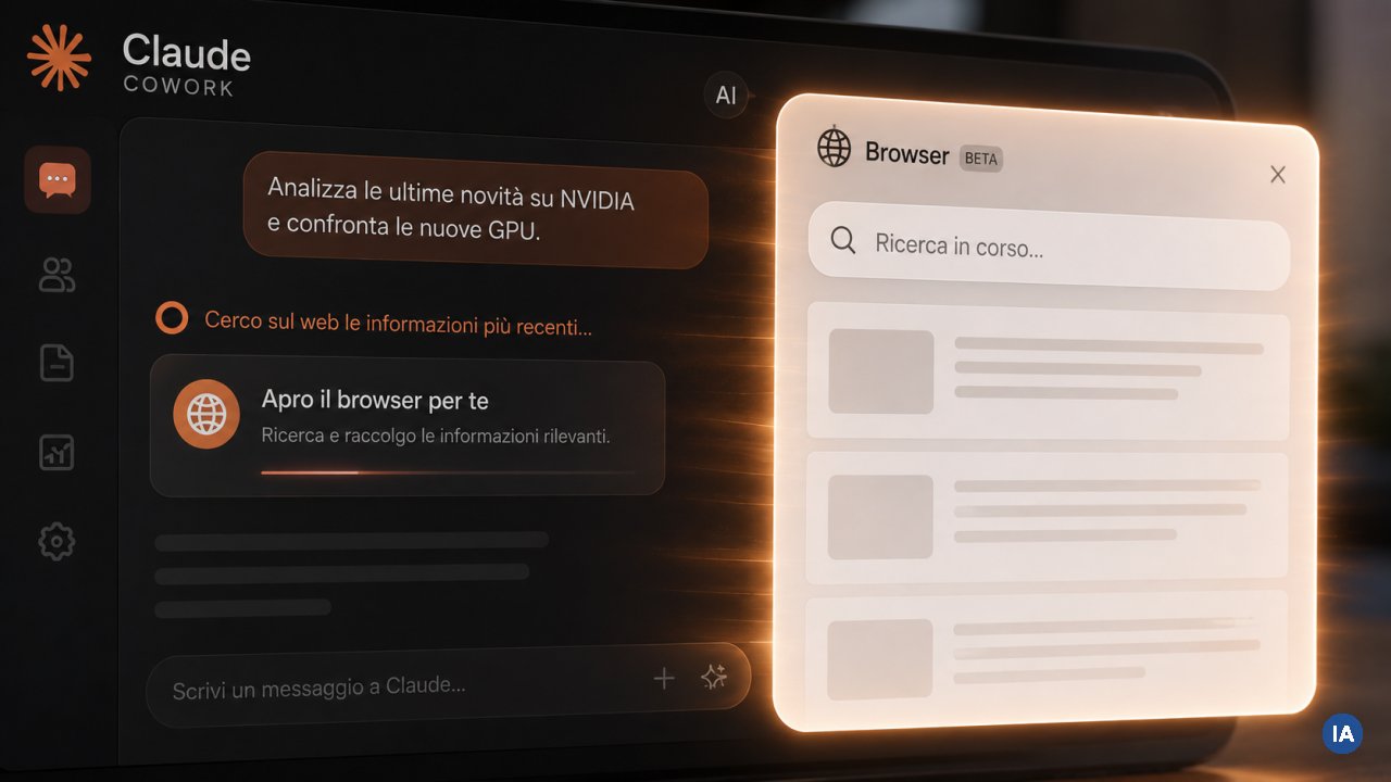 Claude Cowork si sgancia da Chrome: il browser è integrato, attivo di default
