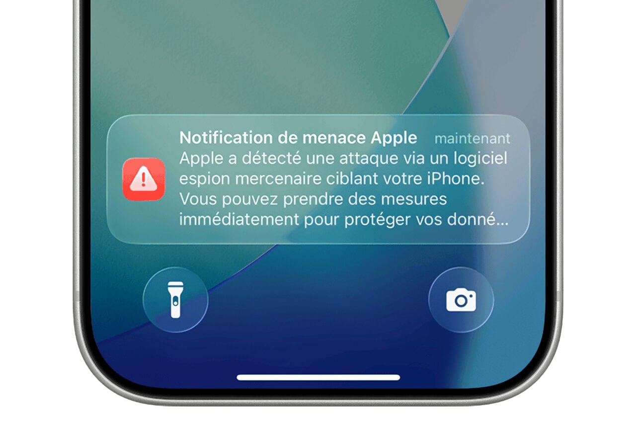 Apple rend ses alertes anti-logiciels espions plus visibles