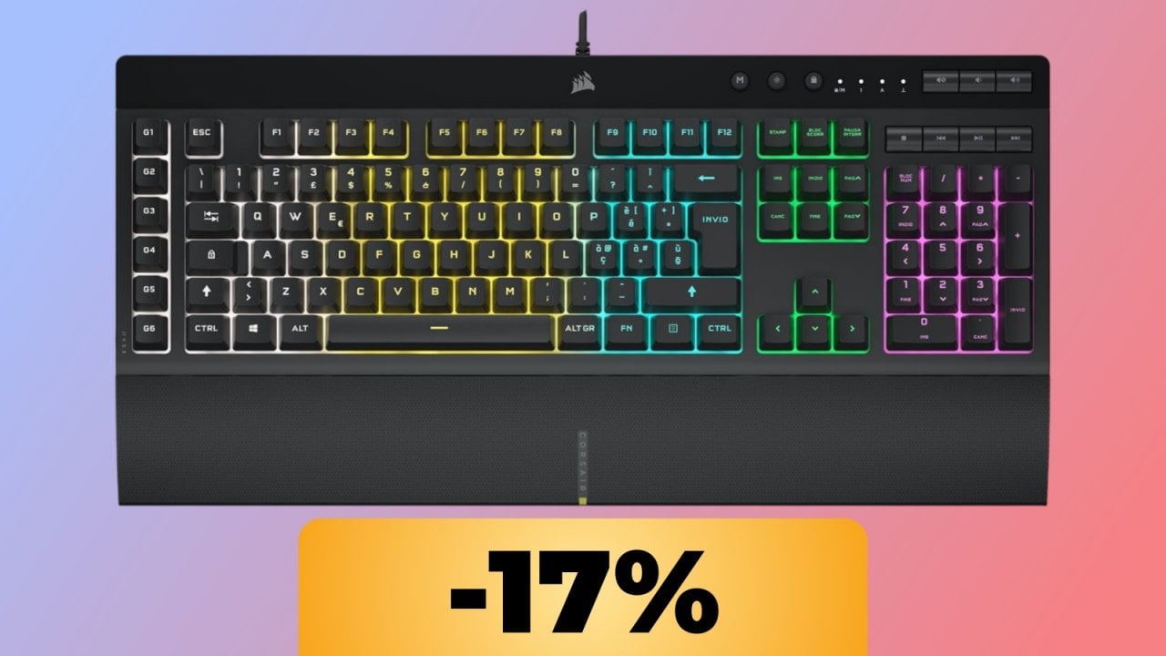 Migliora il tuo set da gaming con la tastiera Corsair K55 RGB PRO: è in promozione su Amazon