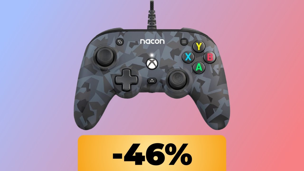 Il controller Nacon per Xbox Series X e PC è in offerta su Amazon: acquistalo in sconto del 46%