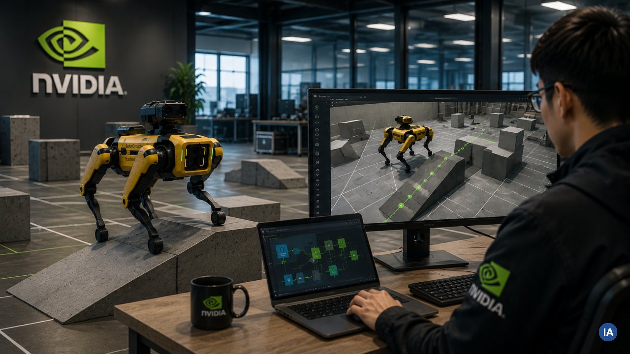 NVIDIA COMPASS: gli agenti AI insegnano a Spot di Boston Dynamics a muoversi da solo
