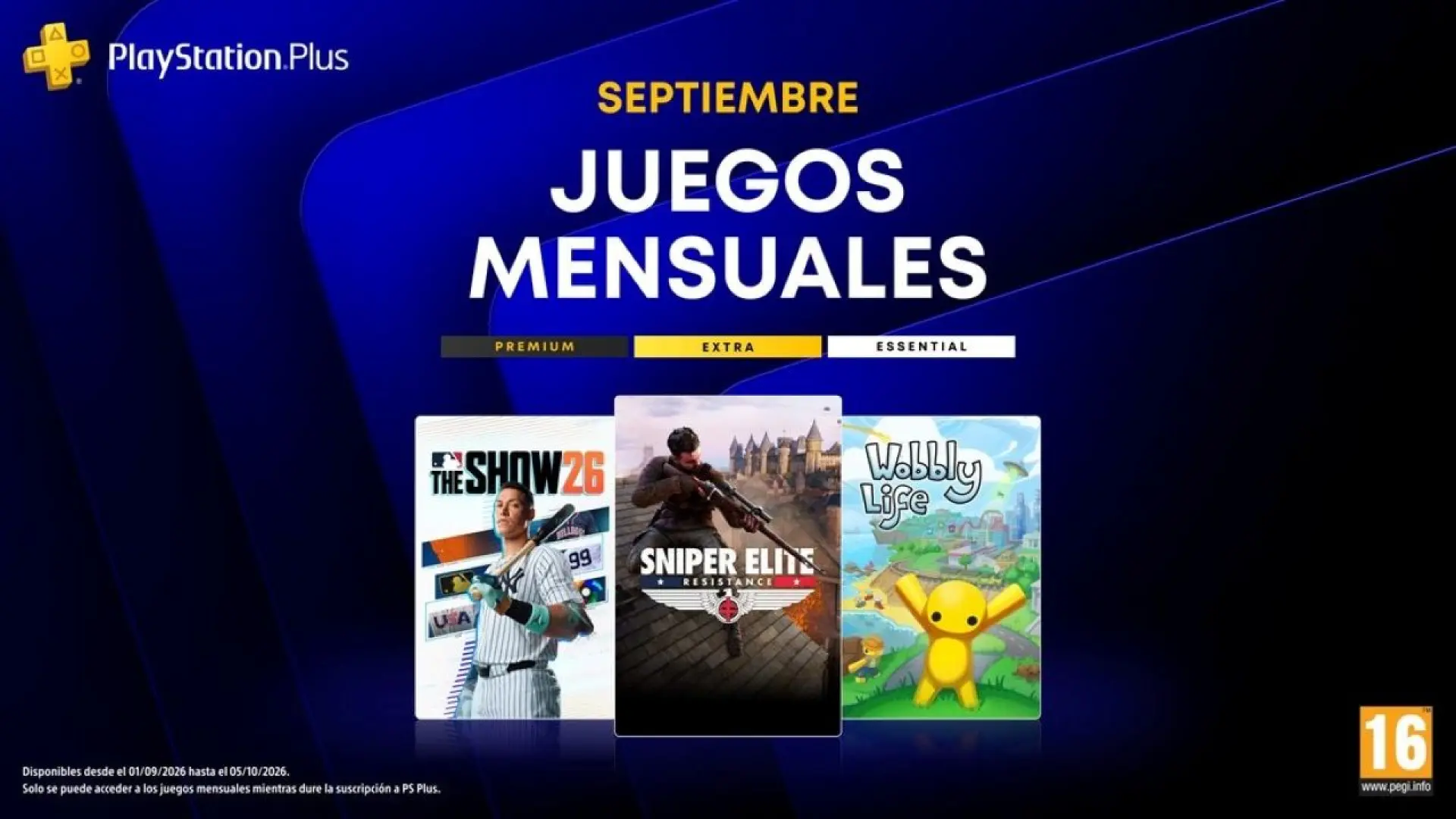 Confirmados los juegos de PS Plus de septiembre de 2026 con la novedad de MLB The Show 26, en pleno ''apagón de PlayStation'' (ACTUALIZADO)