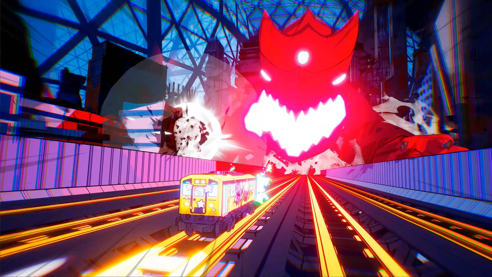 バトル電車アクション『Denshattack!』の音楽は、大勢で作ったから“まとまったカオス”ができた。電車でスケボーする奇ゲーを彩る、いろんな音楽