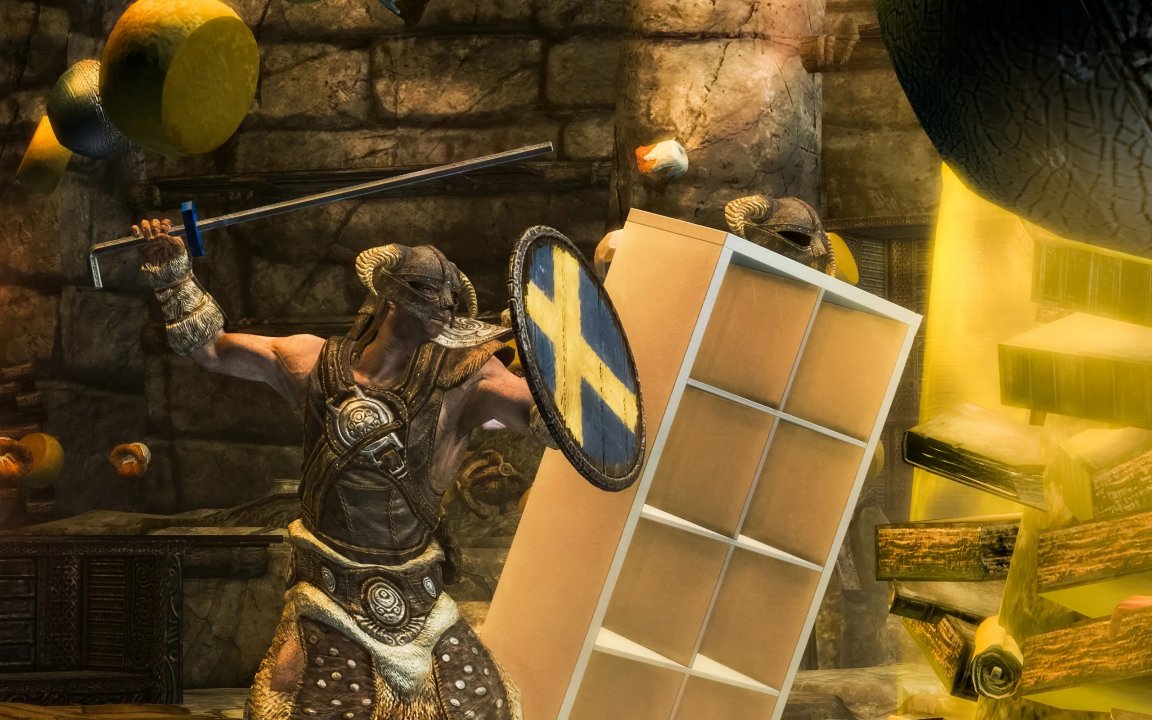 Ikea ha lanciato una mod di Skyrim che introduce una libreria Kallax come compagna d'avventura