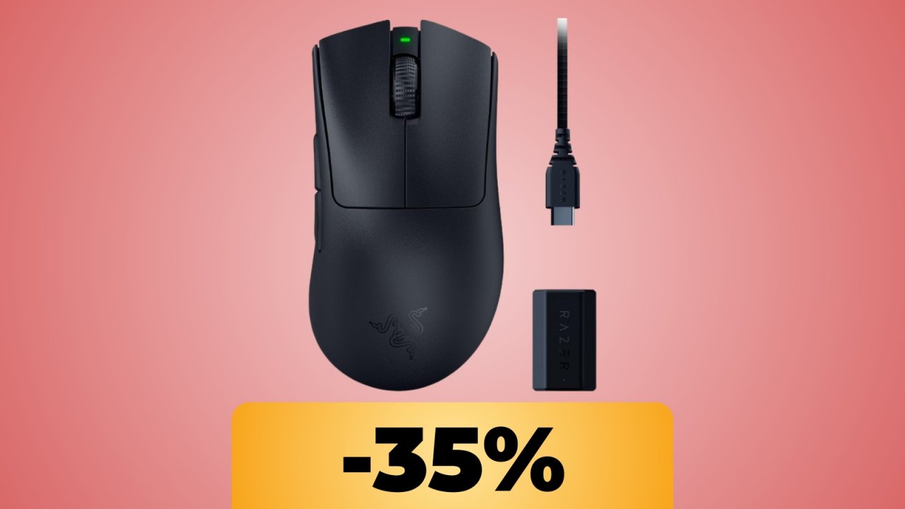 Il mouse Razer DeathAdder V3 Pro è in promozione su Amazon: acquistalo al suo minimo storico