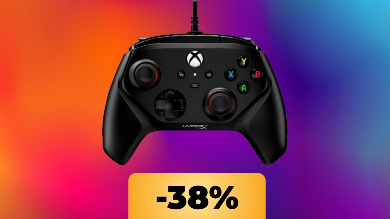 Il controller HyperX con licenza ufficiale Xbox, compatibile anche con PC, è al minimo storico su Amazon