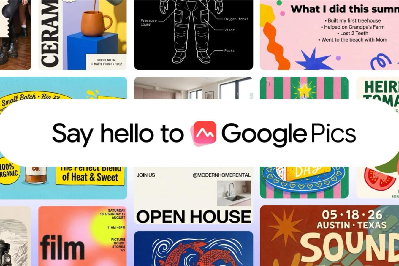 Google lance Google Pics, un nouvel outil IA pour concurrencer Canva