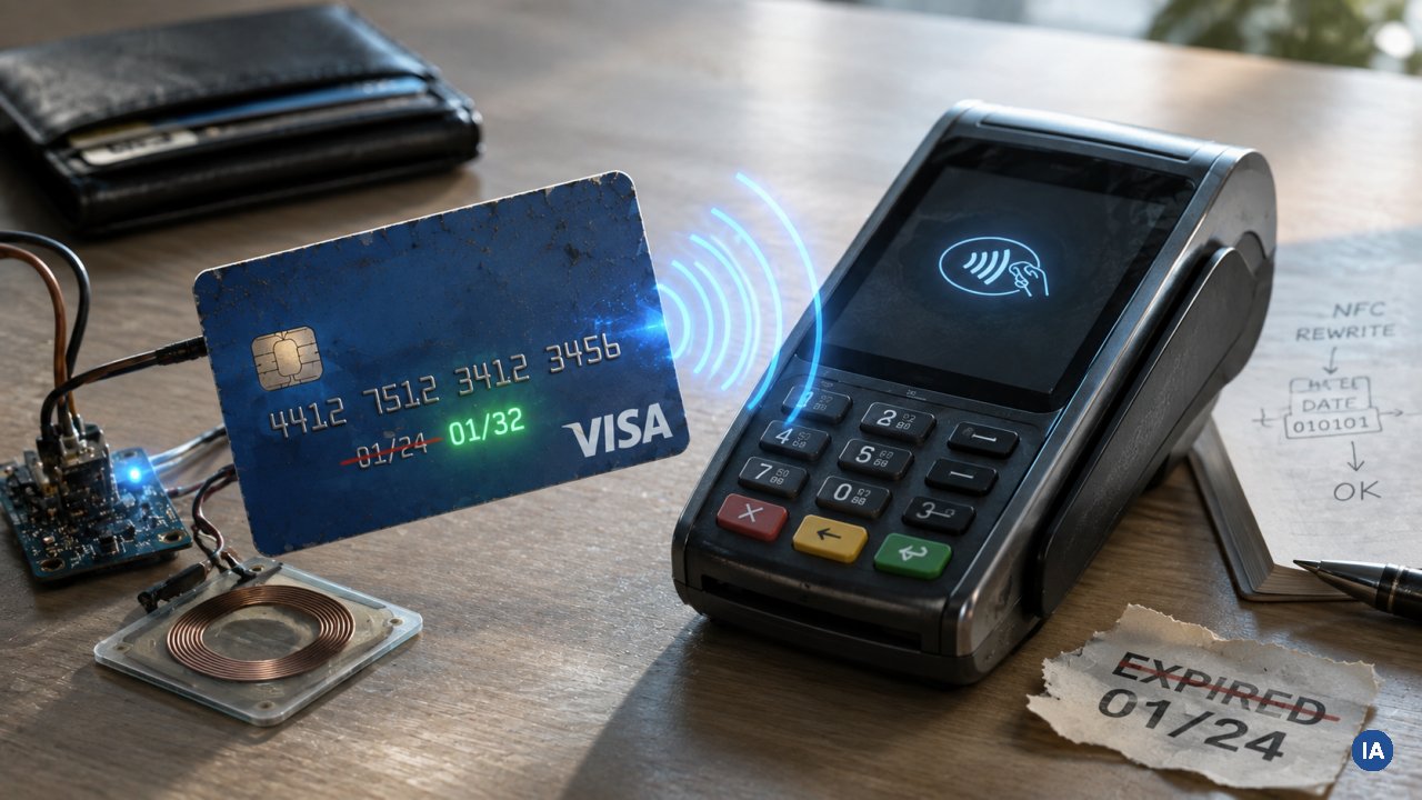 Una Visa scaduta può ancora pagare in negozio: bastano due telefoni