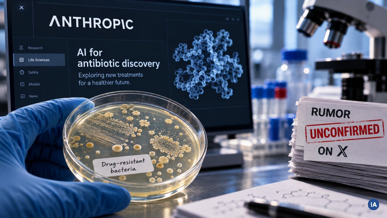 Anthropic avrebbe nuovi antibiotici contro i batteri resistenti: la voce circola su X