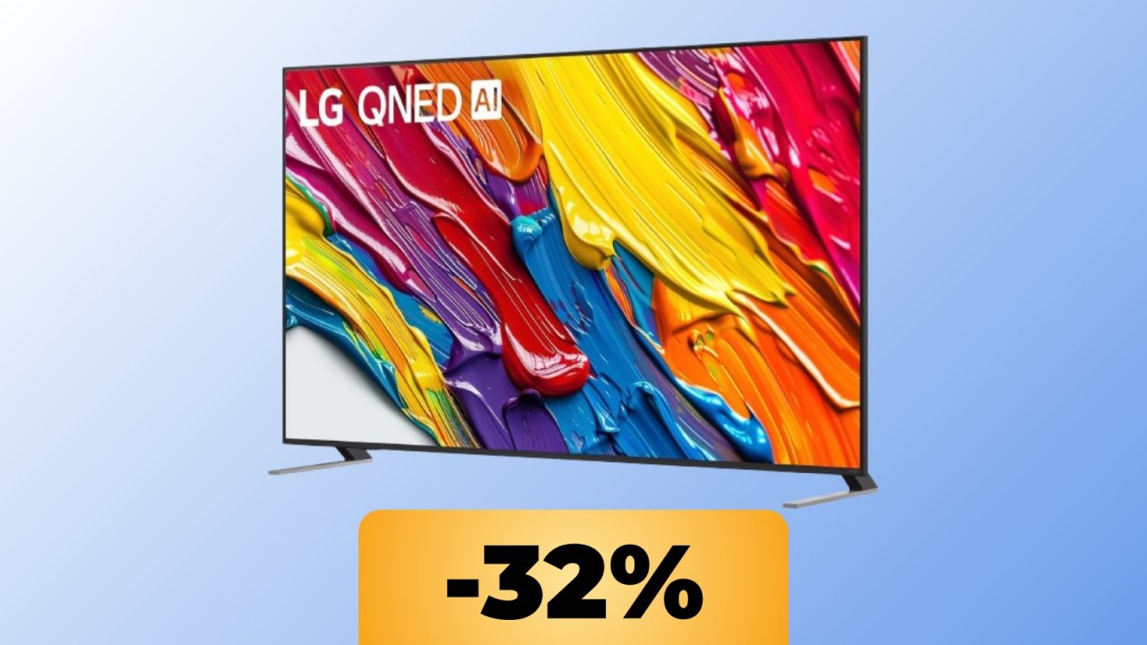 La smart TV LG QNED 4K ultra sottile da 50" è in offerta su Amazon al suo prezzo minimo storico