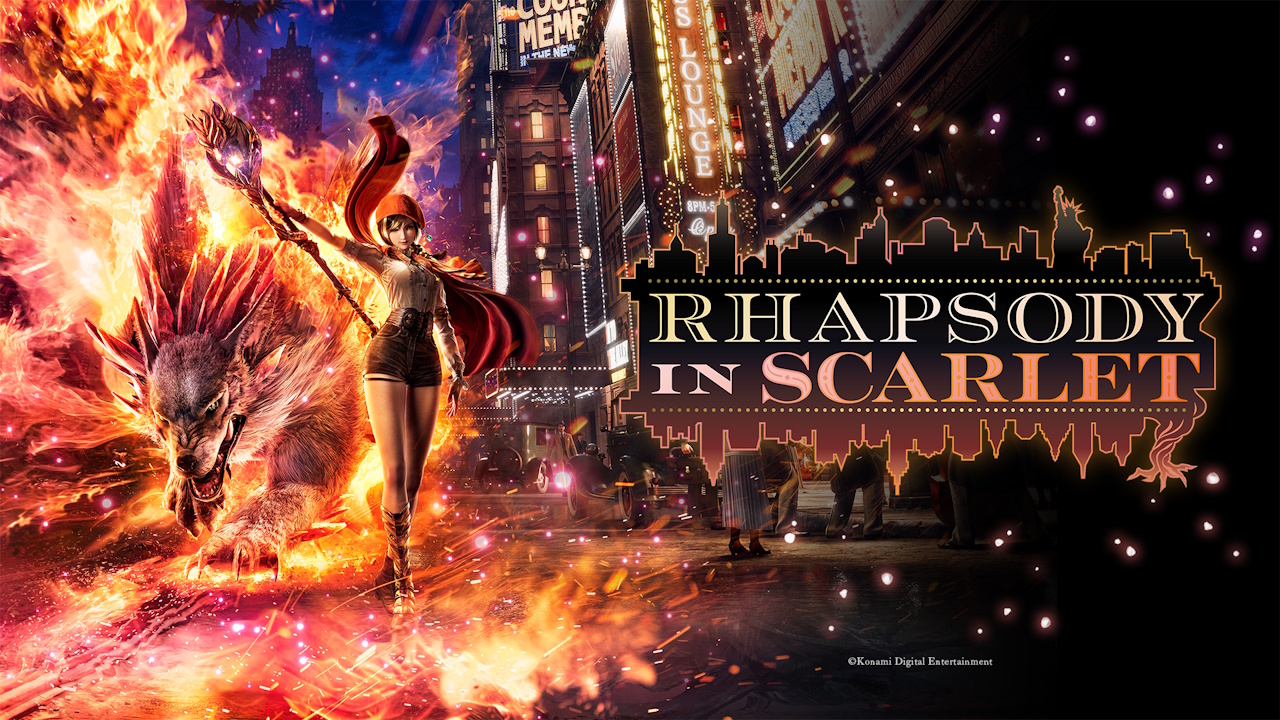 KONAMI presenta Rhapsody in Scarlet, action game tra magia e atmosfera jazz