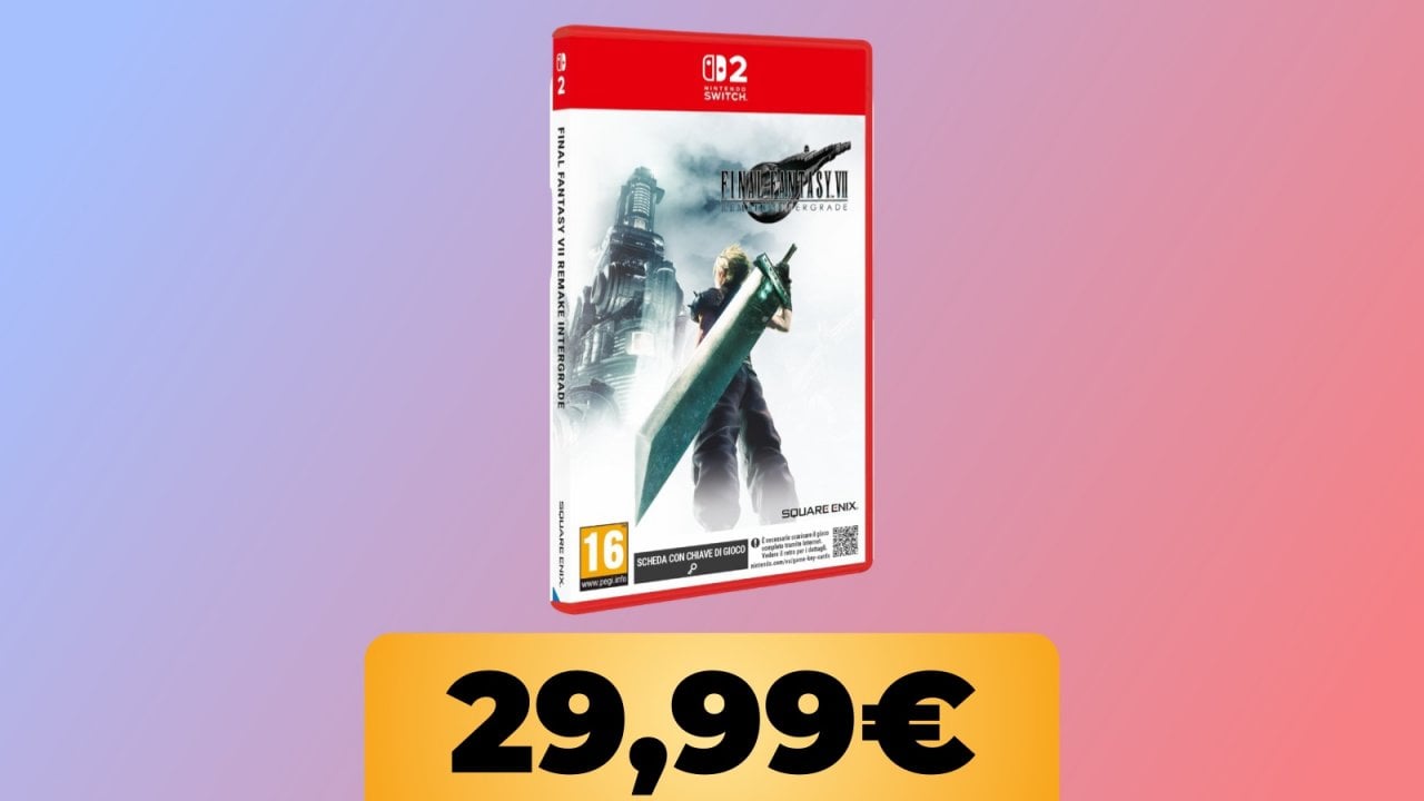 Final Fantasy VII Remake Intergrade per Nintendo Switch 2 costa 20 € in meno su Amazon