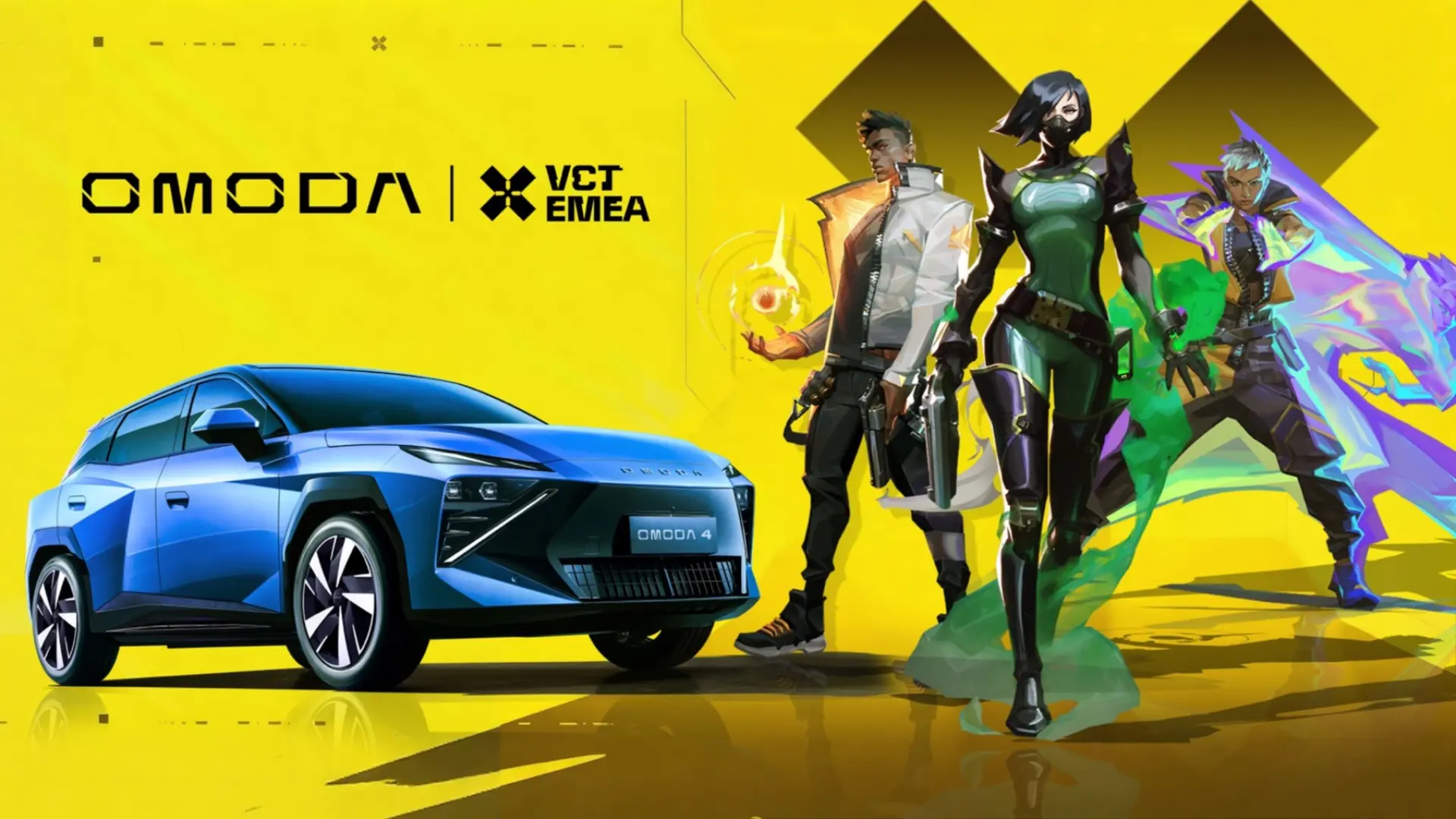 OMODA lleva el diseño "cyber-mecha" de sus coches a las Finales de VALORANT en Barcelona