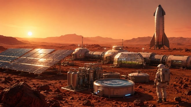 SpaceX prepara basi marziane autosufficienti: energia e acqua senza rifornimenti