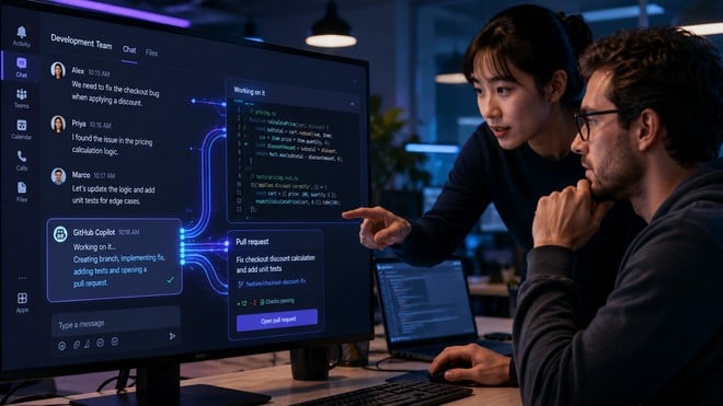 Microsoft porta Copilot nelle chat Teams: può scrivere il codice