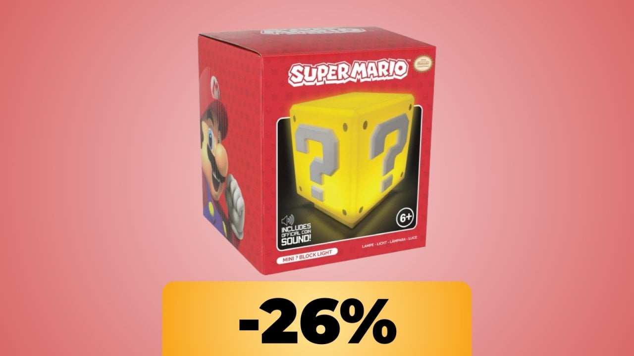 Questa carinissima lampada dedicata a Super Mario costa davvero poco su Amazon
