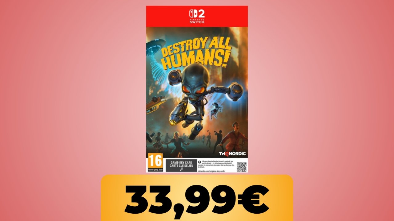 Destroy All Humans per Nintendo Switch 2 è al minimo storico e costa 6 € in meno