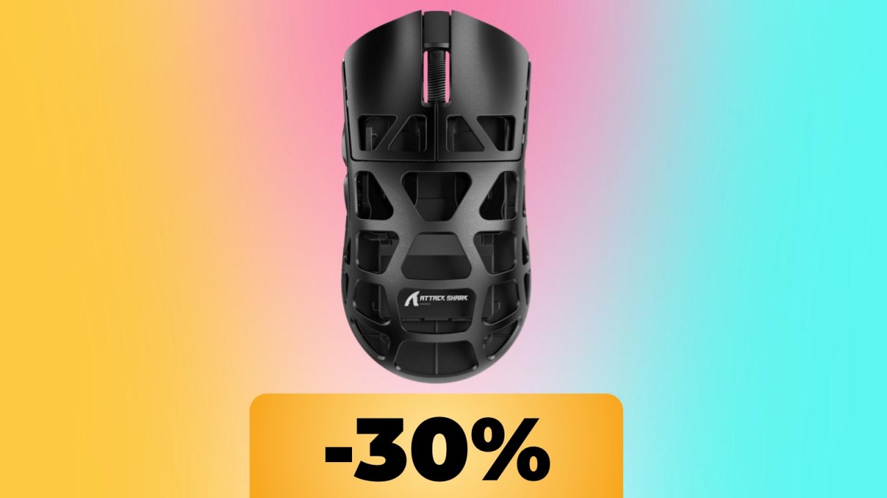 Il mouse da gaming Shark superleggero è in promo su Amazon: acquistalo al suo minimo storico